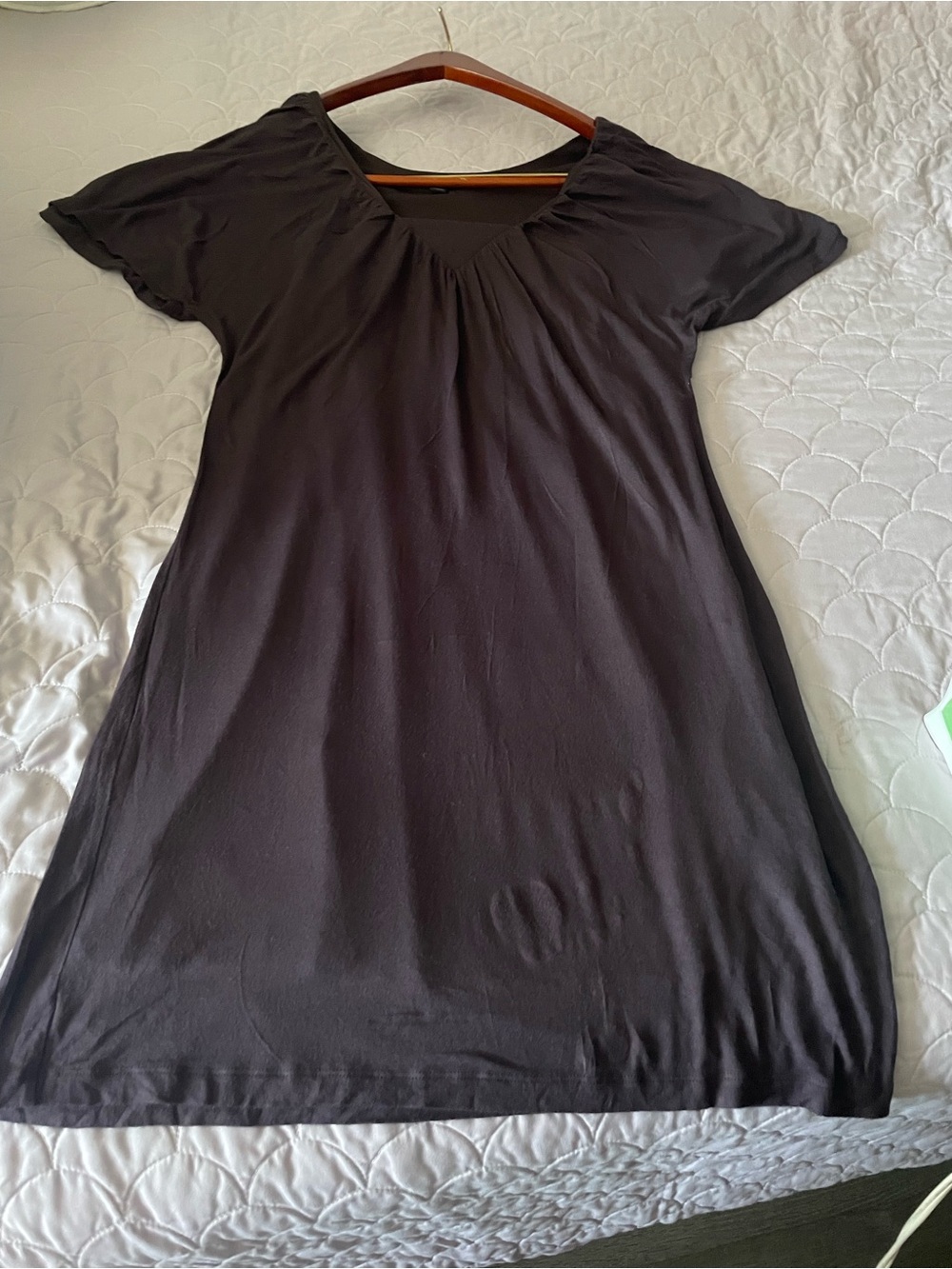 Banana Republic Black V-Neck Short Sleeve Tunic
